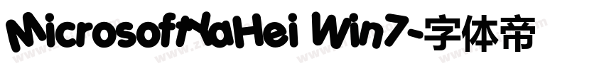 MicrosoftYaHei Win7字体转换